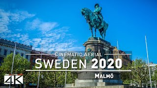 【4K】Drone Footage  Malmö  SWEDEN 2019  Cinematic Aerial Film [upl. by Arbas651]