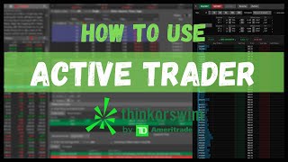 Active Trader Tutorial for Beginners  ThinkorSwim Best tool for day trading and scalping [upl. by Ojillib]