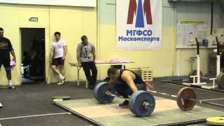 Weightlifting Vasiliy Polovnikov amp Vladimir Safonov snatch 190kg 052014 [upl. by Kinemod]