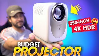 Best BUDGET PROJECTOR for Home Theater⚡️ HUGE 250INCH amp 4K HDR Auto Focus  Wzatco CE Projector [upl. by Lyrehs]