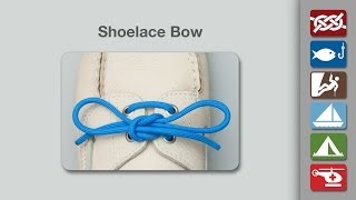 Shoelace Bow Knot  How to Tie Shoelaces Bow Knot [upl. by Nidnal]