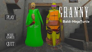 Ninja Turtle And Baldi Inside On Granny House 🤯  Granny New Mod With Ninja Turtle [upl. by Juliana]