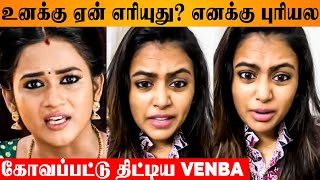 Venba Angry Reply To Negative Speech 😡 Bharathi Kannamma Serial Arivu Farina Pregnancy Photoshoot [upl. by Poyssick]