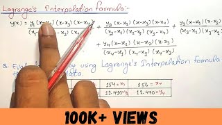 Lagrange Interpolation [upl. by Ereveneug75]