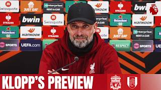 Striker selections rotation options amp Kelleher  Jürgen Klopp  Liverpool vs Fulham [upl. by Velick]