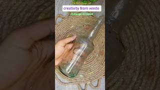 29100days challenge ✅ ✌️creativity from waste 🌱 challenge creativity ytshorts shorts bottle [upl. by Atkinson]