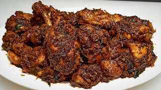 Pepper Chicken Dry  How to make Pepper Chicken  Black Pepper Chicken  Chef Ashok [upl. by Vasileior]