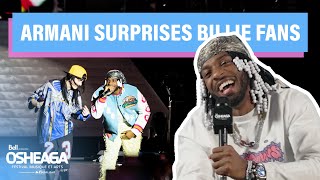 Armani White reacts to Billie Eilish performance at OSHEAGA [upl. by Druce]