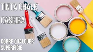 TINTA CHALK CASEIRA METÁLICA E COLORIDA COBRE QUALQUER SUPERFÍCIE 🔥🔥 [upl. by Ellary924]