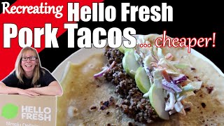 Hello Fresh Recipes  Pork Tacos  Wraps  is it cheaper [upl. by Anthia]