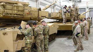 Inside US Army Light Factory Upgrading Millions  Massive M1 Abrams Tanks [upl. by Eekaz]