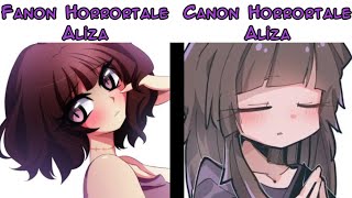 Fanon Horrortale Aliza Vs Canon Horrortale Aliza [upl. by Yonit]