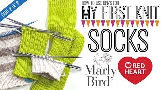 My First Socks with Marly Bird Part 2 of 6 [upl. by Dotson]