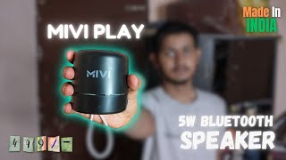 MIVI Play Bluetooth Speaker  Chota Packet Bada Dhamaka [upl. by Mapes158]