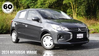 2024 Mitsubishi Mirage Review  Starting at UNDER 17k [upl. by Noyr51]