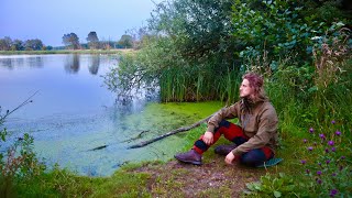 Solo Uk Bushcraft Wild Camp In A Lanshan 2 Pro [upl. by Yolanthe]