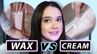 I Try Wax vs Cream Hair Removal Quarantine Edition  Fiona Frills [upl. by Eitac338]