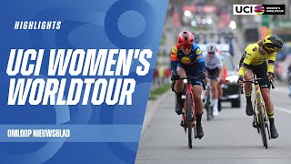 Omloop Nieuwsblad Highlights  2024 UCI Womens WorldTour [upl. by Aunson]