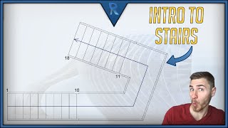 Complete Guide to Stairs  Intro  Revit [upl. by Lyrak]