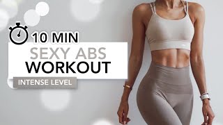 10 MIN SEXY ABS WORKOUT  Intense Core Exercises For Toned Abs amp A Slim Waist  Eylem Abaci [upl. by Refotsirhc]