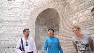 Korean guy sings quotCesaricaquot with Klapa in Split [upl. by Acirderf]