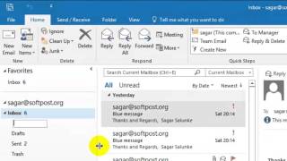 How to create new folder in Outlook [upl. by Yanad]