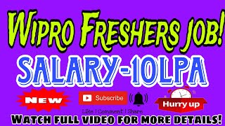 Wipro Freshers Jobs 2024 Hiring as Cyber Security Architect Salary – up to 10 6 LPA [upl. by Abel947]