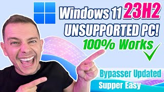 How to Install Windows 11 23H2 on Unsupported PC New Method 2023 [upl. by Ahsenyl]