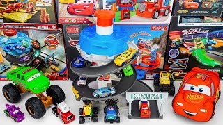 Disney Pixar Cars Unboxing Review  Lightning McQueen RC Car  Parking Garage PlaySet Monster Truck [upl. by Strepphon101]