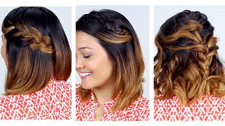 3 Easy Short Hair Hairstyles [upl. by Peter638]