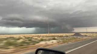 DOMINATOR 3 CHASES STRANGE TORNADO WARNED SUPERCELL in eastern New Mexico [upl. by Allecnirp120]