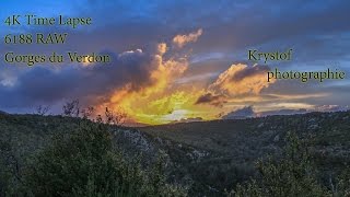 two days GORGES DU VERDON 4k TIMELAPSE 2 [upl. by Eltsyrc]