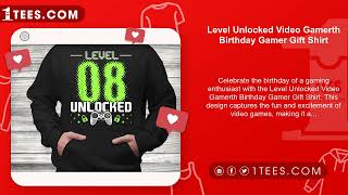 Level Unlocked Video Gamerth Birthday Gamer Gift Shirt [upl. by Yensehc]