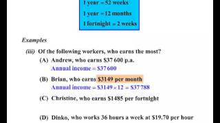 Year 11 and 12 General Maths  Wages and Salaries [upl. by Christenson]