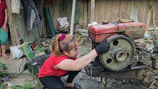 The mechanic girl fixed the badly damaged tractor She took it apart and found many things broken [upl. by Niamor819]