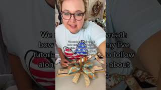 How to make a FALL WREATH BOW  RIBBON BOW TUTORIAL  DIY Fall Multi Ribbon Bow bowmaking 🍂 [upl. by Bartolomeo814]