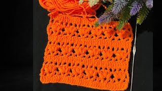 💯Very Easy amp Beautiful Crochet Pattern For Beginners😍Crochet Stitch For Baby BlanketBagamp Scarf [upl. by Salena619]