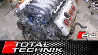 Audi S4 42 V8 BBK Engine Guided Tour  Audi S4  B6 B7  20032008  TOTAL TECHNIK [upl. by Zertnom211]