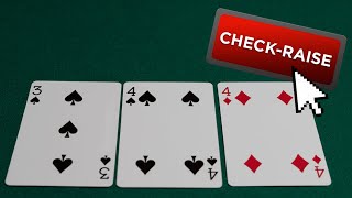 How to CheckRaise in Poker  Upswing Poker LevelUp [upl. by Thacher996]