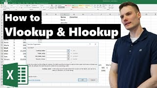 VLOOKUP amp HLOOKUP in Excel Tutorial [upl. by Ferde]