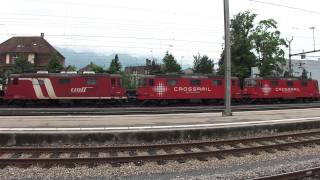 ► Crossrail trains in Switzerland 2011 [upl. by Ainel]