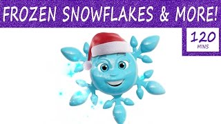 TWO HOUR Snowflake Merry Christmas Songs and Elf ABC Fun Songs Mix  Funny Educational Compilation [upl. by Anivahs]