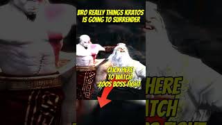 Bro really things Kratos is Going to surrender [upl. by Niuqram]