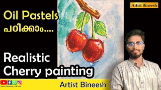 oil pastels Realistic painting Malayalam tutorial  Artist Bineesh [upl. by Marsh647]