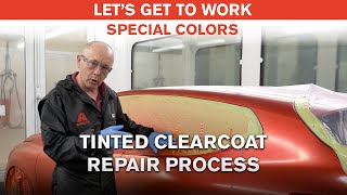 Special Colours Tinted Clear Coat Repair Process [upl. by Ateekahs]