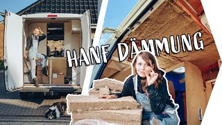 NATÜRLICHE DÄMMUNG im CAMPER 🌳  Isolieren mit Hanfwolle  Nachhaltiger DIY Bus Ausbau [upl. by Yhtir]