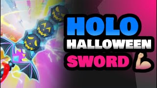 I HAVE THE HOLO HALLOWEEN SWORD 💪🏼 WEAPON FIGHTING SIMULATOR ROBLOX PAPTAB [upl. by Dallis]