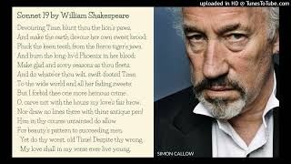 Poetry Sonnet 19 by William Shakespeare  Sir Patrick Stewart 20200408 ASonnetADay [upl. by Annej]