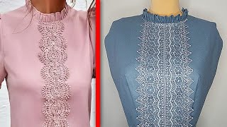 ⭐Just dont miss out on these awesome sewing techniques youre sure to loveneck design [upl. by Airoled]