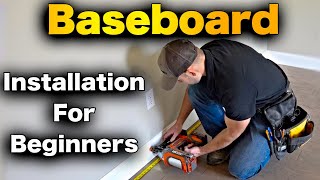 How To Install Baseboard  THE EASY WAY [upl. by Hobart]